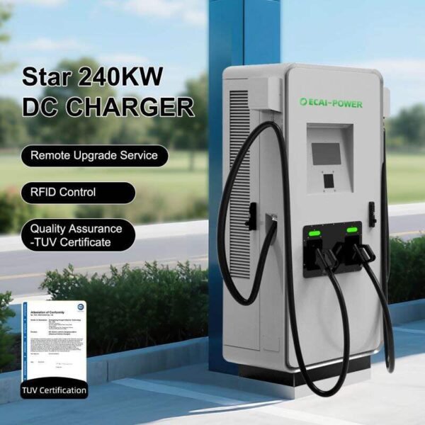240kW Ultra-Fast DC EV Charging Station for Electric Buses TUV-Certified CHAdeMO, CCS & GB/T Compatibility