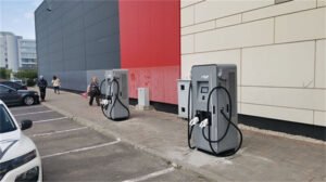 Large Shopping Mall Parking Lot In UK