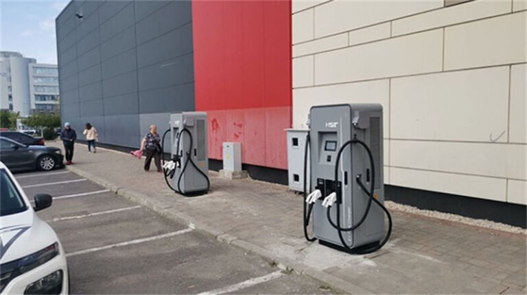 Large Shopping Mall Parking Lot In UK